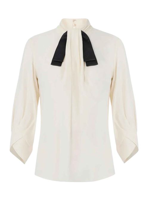 Camicia in georgette con cravattino Elisabetta Franchi | CA17866E2E84